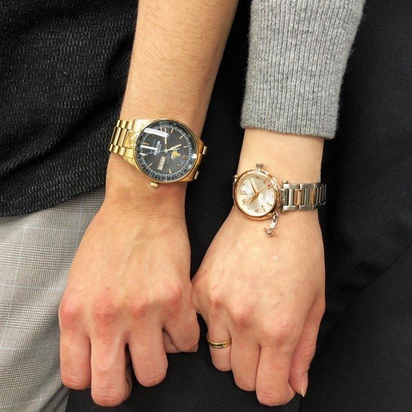 ヴィヴィアンウエストウッド ペア 腕時計 手表 セット ステンレス ゴールド シルバー×ピンクゴールド VV207BKGDVV006RSSL ペアセット カップル 誕生日プレゼント ポイント消化