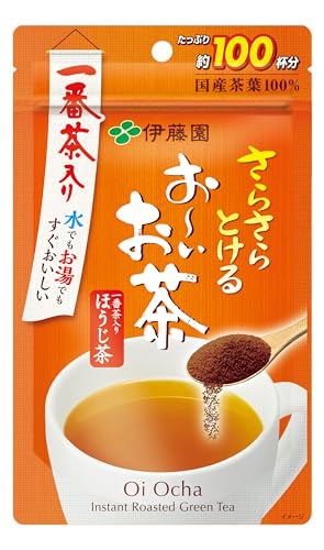 他サイト： 伊藤園 おーいお茶 ほうじ茶 粉末 80g チャック付き袋タイプの商品画像