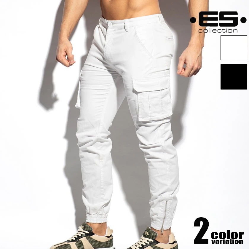 EScollection/イーエスコレクション CARGO PANTS コットン カーゴパンツ ローライズ　ローウエスト　メンズ　ファッション　ボトムス 宅配便限定