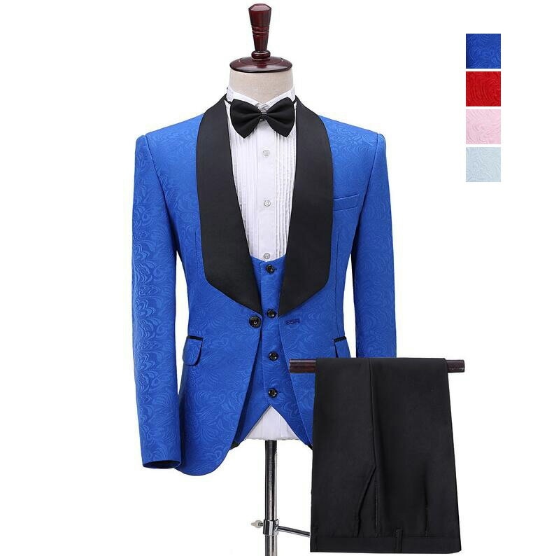 メンズスーツ結婚式スーツパーティー披露宴紳士服司会スリーピーlスシングルスーツフォーマルスーツメンズビジネススーツ3点セットジャケット+パンツ+ベストスーツセットセットアップ通勤卒業式スーツ成人式韓国