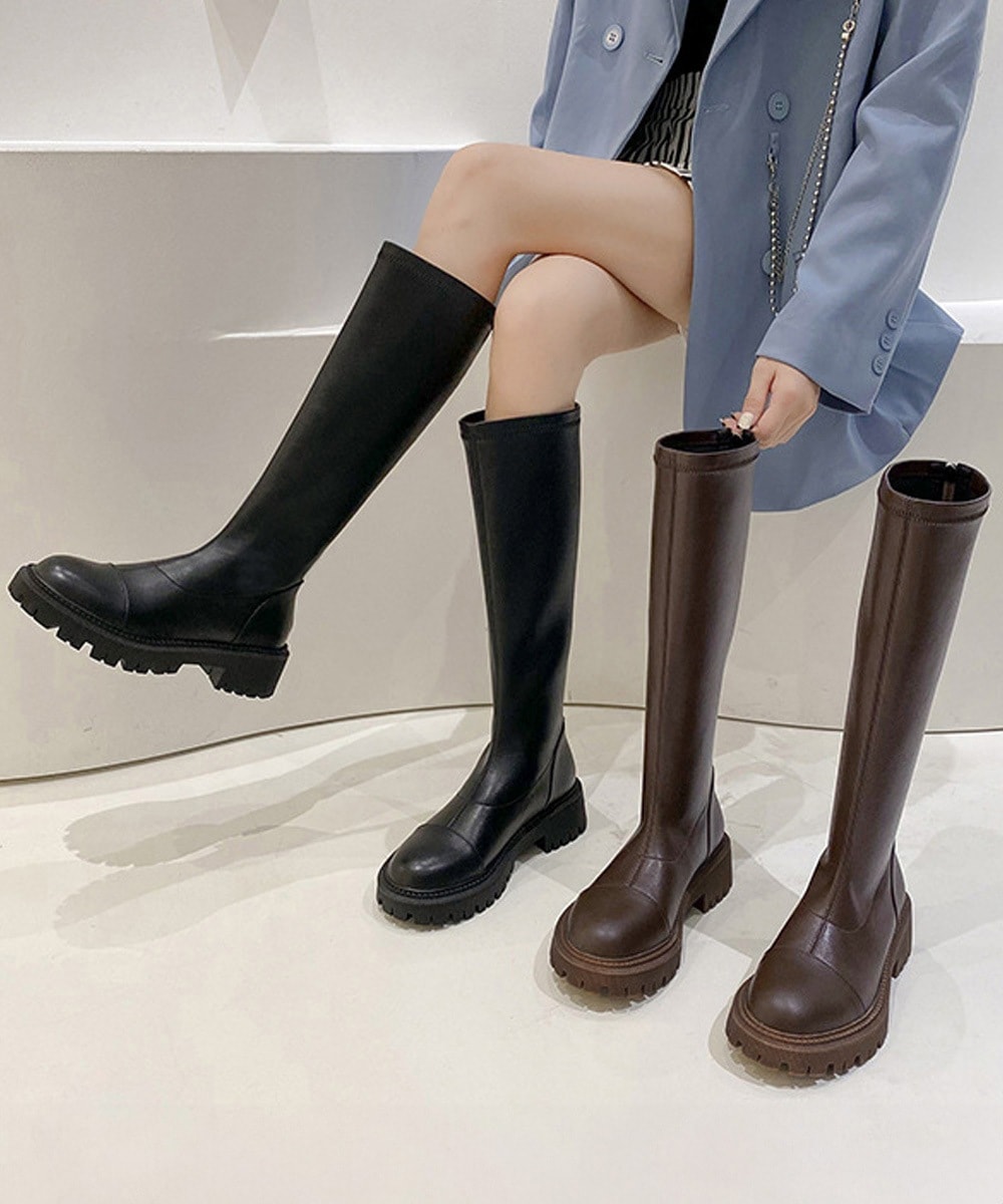 国内即納 ロングブーツ 厚底ブーツ ニーハイブーツ 99YYXC-032