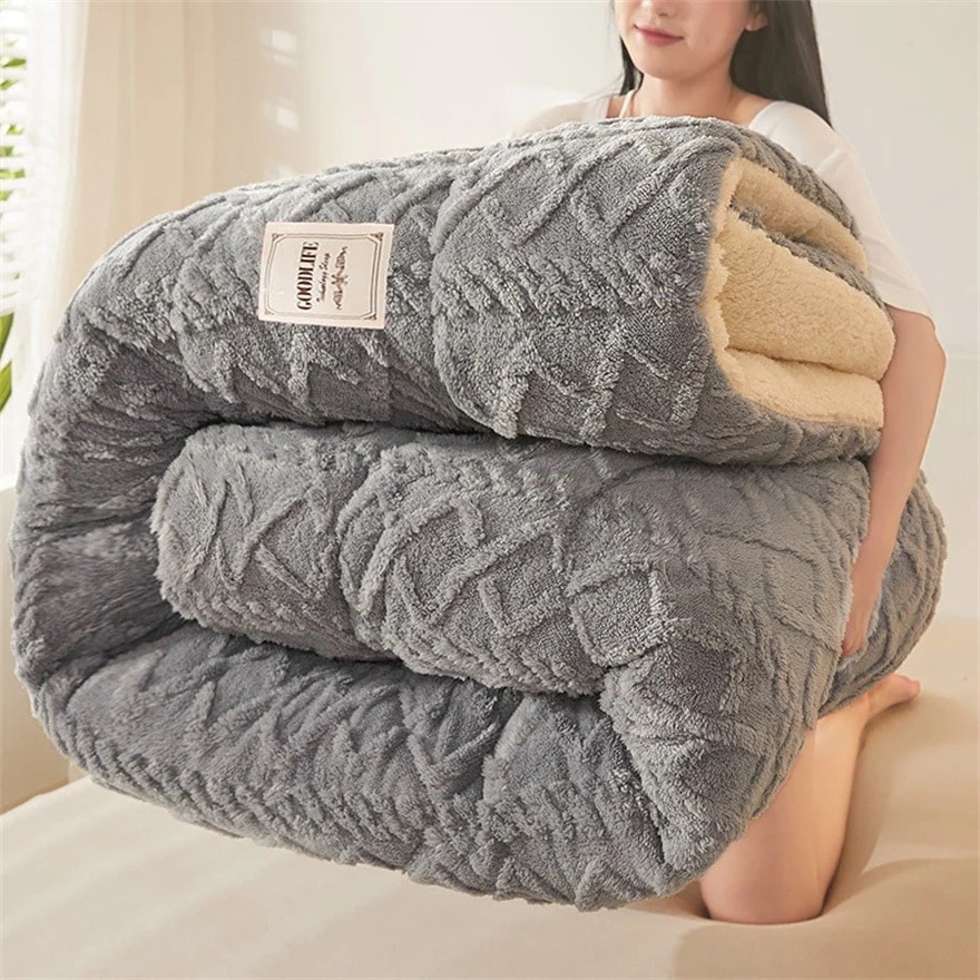 こたつ布団 長方形 グレー フランネル 掛け布団 シングル ダブル 発熱毛布 裏起毛 マイクロファイバー ボア 増量タイプ ボリューム感がたっぷり あったか もふもふ 厚手 冬用 寝具 抗菌防臭30%