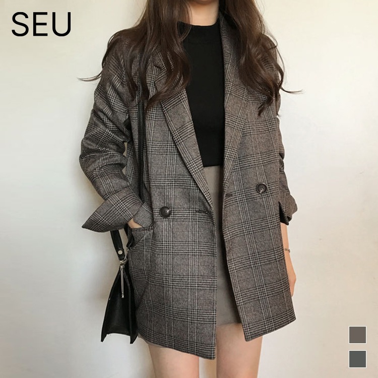 【期間特典】アウター テーラードジャケット レディース コート 長袖 ミディアム丈 ライトアウター 羽織り 袖スリット 裏地 グレンチェック柄 カジュアル フォーマル ガーリー スーツ上から 普段使