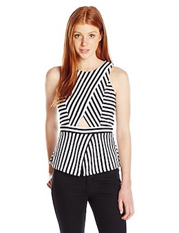 XOXO Womens Juniors Point-Collar Button-Front Blouse