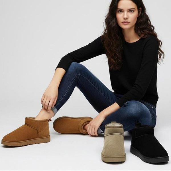 女性用ファーブーツ スエードショートブーツ UR25