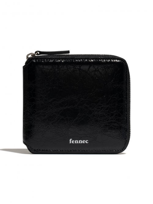 【FENNEC】 CRINKLE ZIPPER WALLET - BLACK 財布 正規品