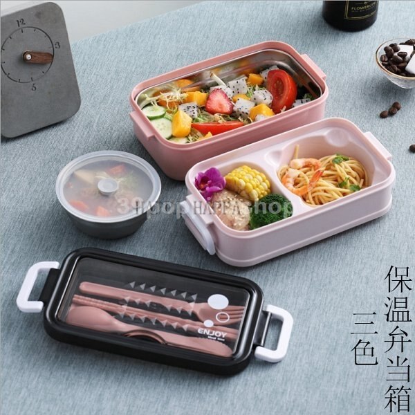 新品未使用!! タイ製 ホーロー 弁当箱&ミニチュアお弁当 4点セット