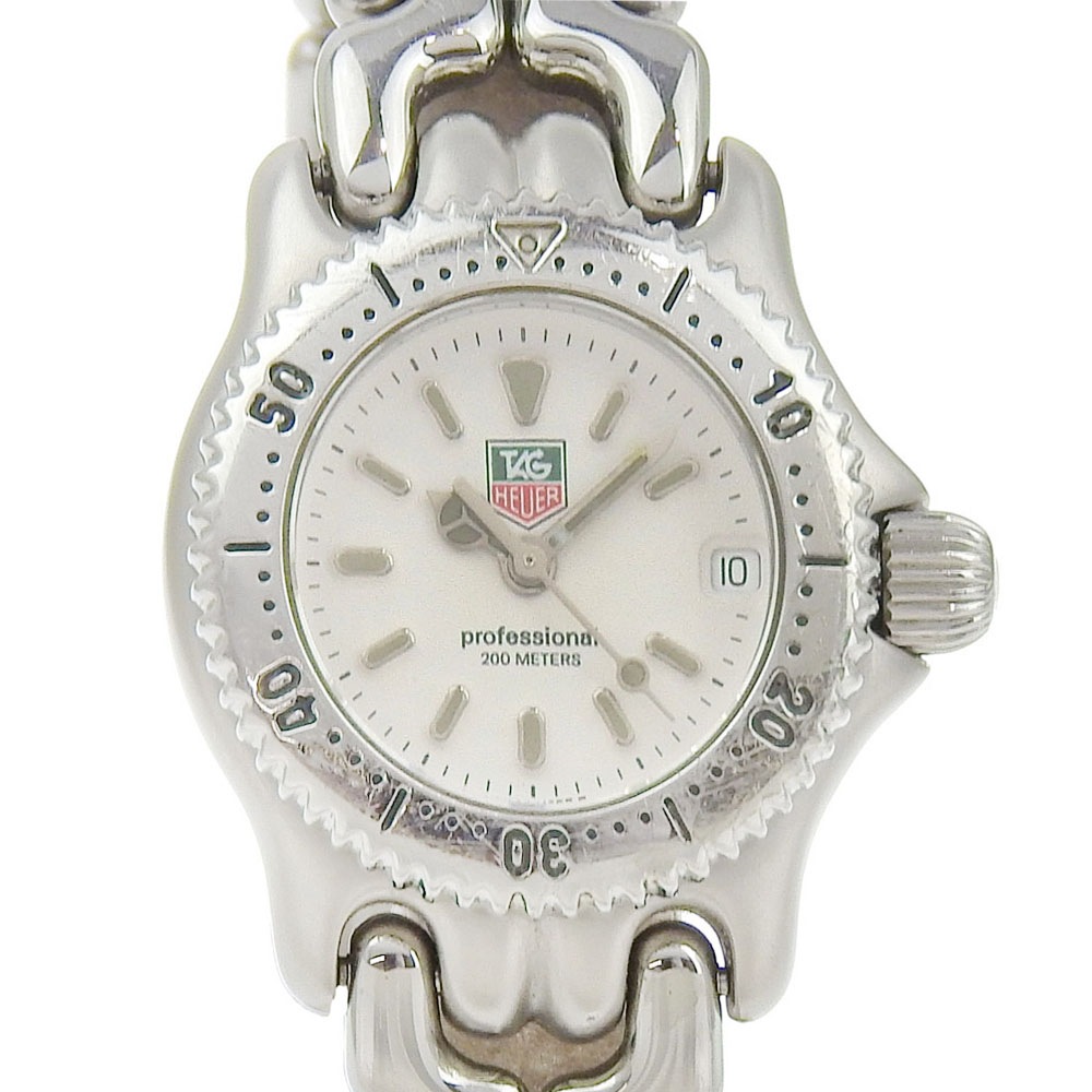 セル デイト プロフェッショナル200 S99.008 腕時計 ステンレススチール クオーツ アナログ表示 レディース 白文字盤 中古品