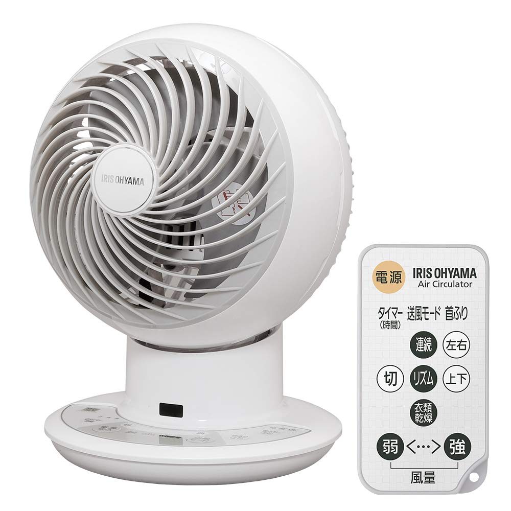 アイリスオーヤマ サーキュレーター アイ 静音 上下左右首振り 24畳 パワフル送風 DCモーター リモコン付き ホワイト PCF-SDC15T