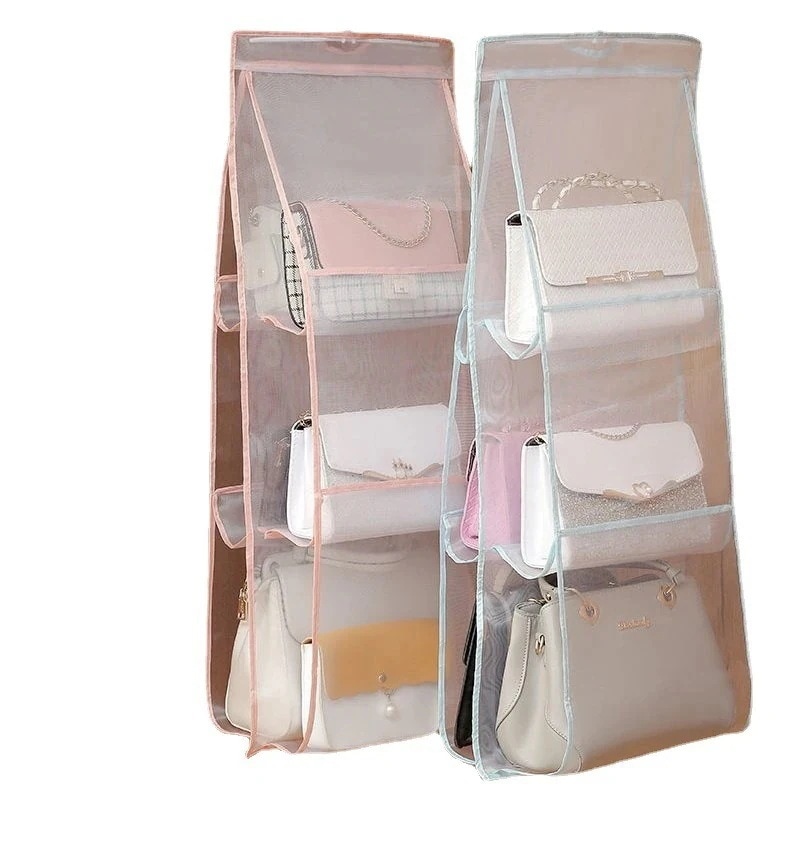 【送料無料】多機能バッグ収納掛けバッグ整理タンス両面収納神器防塵吊り式耐磨耗掛け袋