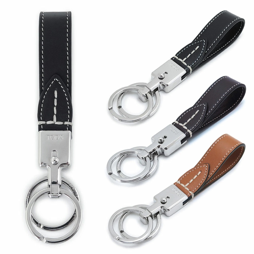 キーホルダー XAMIMPGC200QNT キーリング ビジブル ステッチ T ステッチ レザー