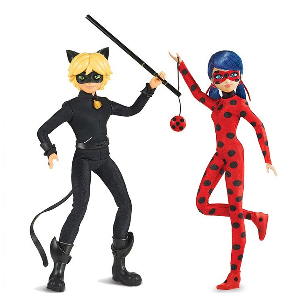 Sonogong ミラキュラスレディバグ＆ブラックキャットドールセットマリネットブラックキャットツインセットMiraculous Ladybug Black cat Doll set Marine