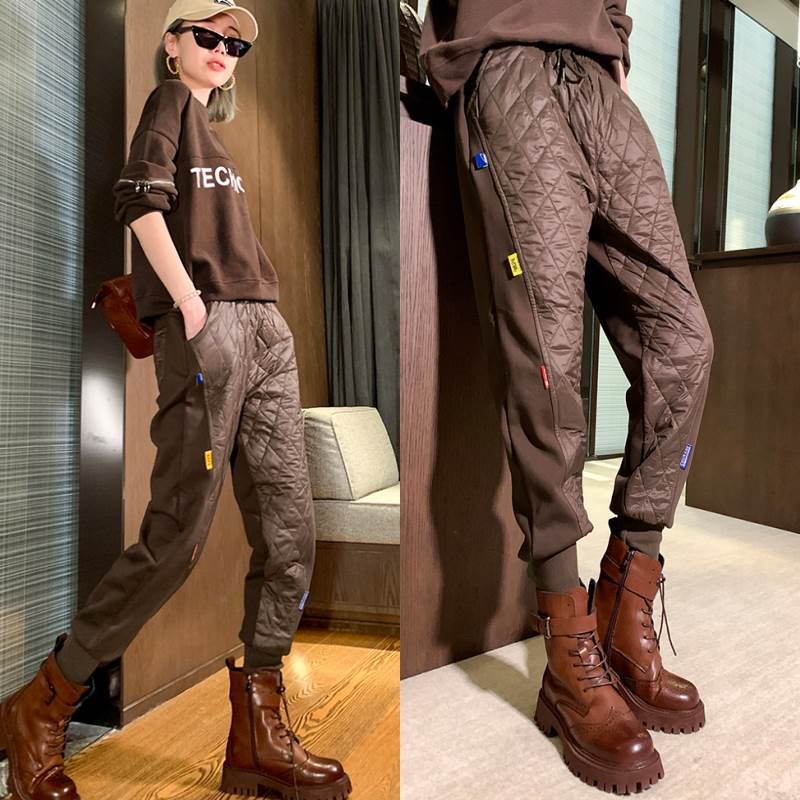 3色 ボトムス パンツ レディース 大きいサイズ 冬 ブラック 黒 ホワイト 白 コーヒー ブラウン 茶色 ロング丈 カジュアルパンツ ポケット M L XL 2XL 3XL カジュアル シンプル ス 4,800円