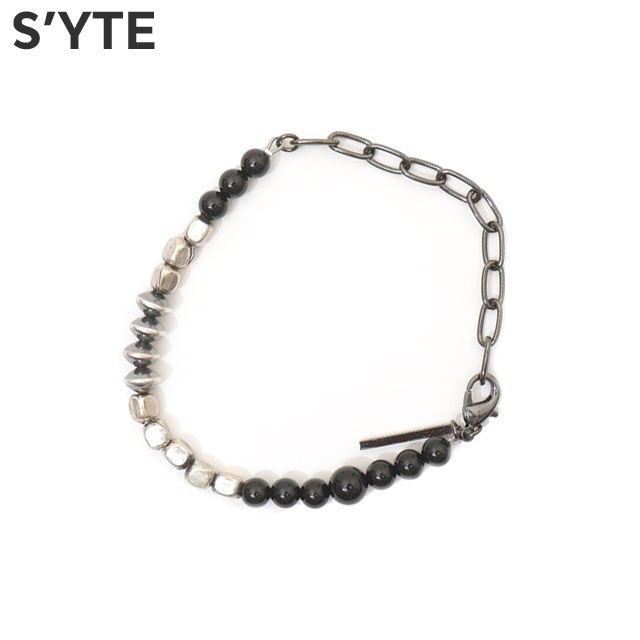 サイト SYTE BRASS ONYX SILVER NAVAJO BRACELET ブラス オニキス シルバー ナバホ ブレスレット 269-000373-011