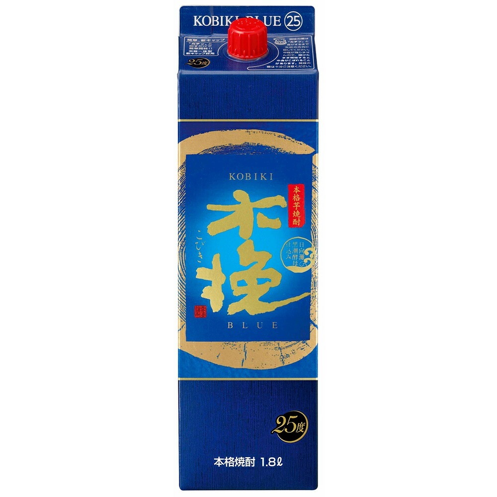 【送料無料】雲海 木挽 BLUE ブルー 25度 パック 1800ml 1.8Ｌ6本【北海道沖縄県東北四国九州地方は必ず送料が掛かります】