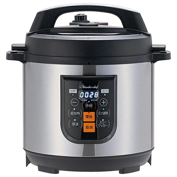 ワンダーシェフ 大容量 マイコン 電気圧力鍋 8.0L 楽ポンPRO 6～8人 OEDF80 310385