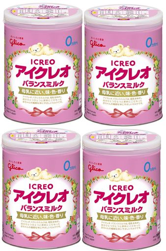 アイクレオ バランスミルク 800G×4缶 粉ミルク ベビー用【0ヵ月~1歳頃】