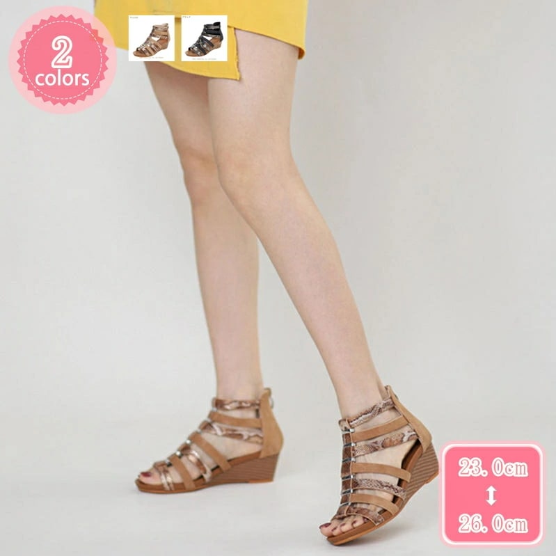 1000円OFFクーポン ビーチサンダル ストラップ ブーツサンダル レディース フラット 大きいサイズ ペタンコ ファスナー 走れる グラディエーターサンダル 春夏 甲高 ウェッジ お年寄り ボヘミ