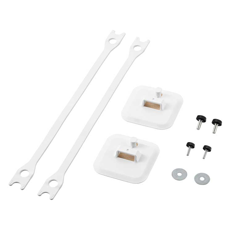 耐震 ゴムベルト テレビ 転倒防止 震度7対応 75V型 2本入り VESA取付 ネジ止め 揺れ吸収 地震用ストッパー TV ホワイト 5,068円