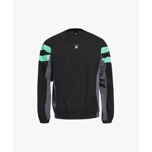 男性トレーニングプロウェブウォームアップTシャツSPHPCNRL201MBLK 659760
