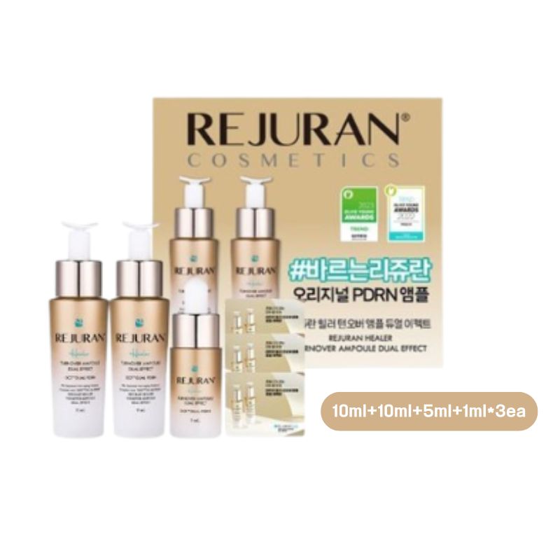 [期限限定] ターンオーバー アンプル デュアル エフェクト PDRN 10ml+10ml+5ml+1ml*3 韓国コスメ ダブル企画