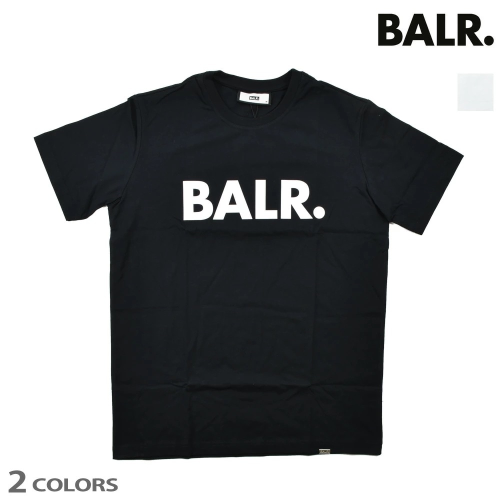 ボーラー Tシャツ メンズ カットソー ロゴプリント ロゴT 半袖 ブラック 黒 ホワイト 白 BALR. BRAND STRAIGHT T-SHIRT【b11121048】