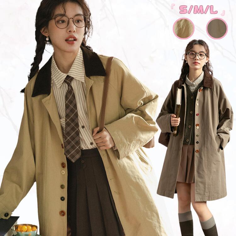 今月の新商品 レンチコート ロング丈 アウター レディース 秋コート ファッションカーキー色 グリーン 緑 大きいサイズ ロング丈 カジュアル かわいい おしゃれ シンプル きれレンチコート ロング