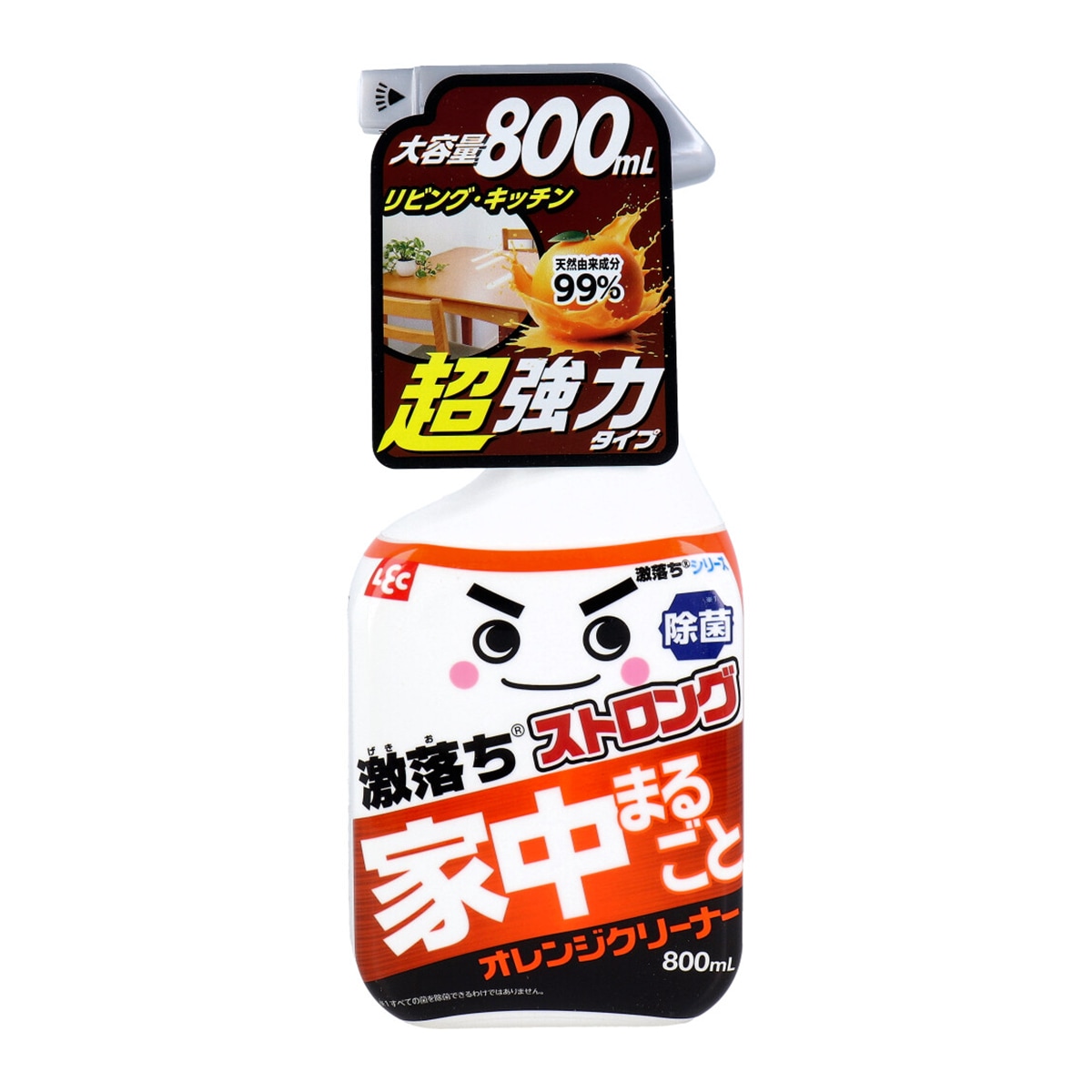 住宅用合成洗剤 レックケミカル オレンジクリーナー 激落ちストロング 除菌 アルカリ性 800mL X3本