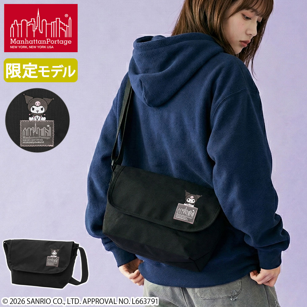 日本正規品 ショルダーバッグ Kuromi クロミ CASUAL MESSENGER SLIM BP W/DIV MGNT 500D CORDURA KRM MP05JRSBPDMGNT500KRM