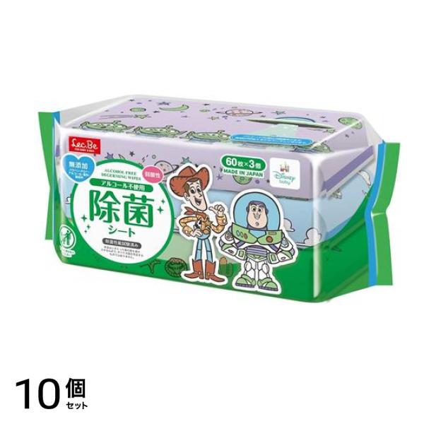 レック 除菌シート ディズニー トイ・ストーリー 60枚× 3個パック 10個セット