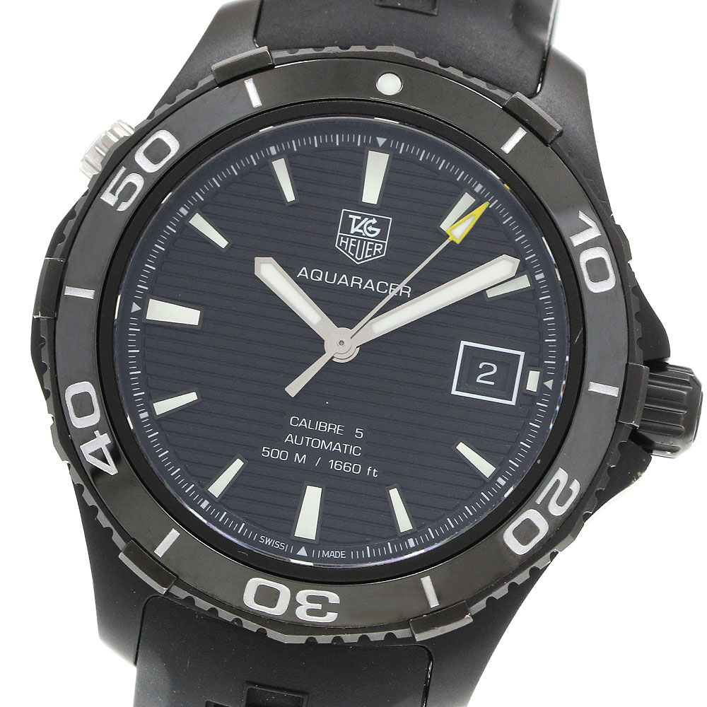 タグホイヤー TAG HEUER WAK2180.FT6027 アクアレーサー キャリバー5 自動巻き メンズ 保証書付き_960529【中古】