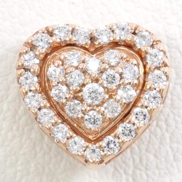 フォリフォリ K10PG ペンダントトップ ダイヤ 0.57 総重量約1.2g ジュエリー 中古