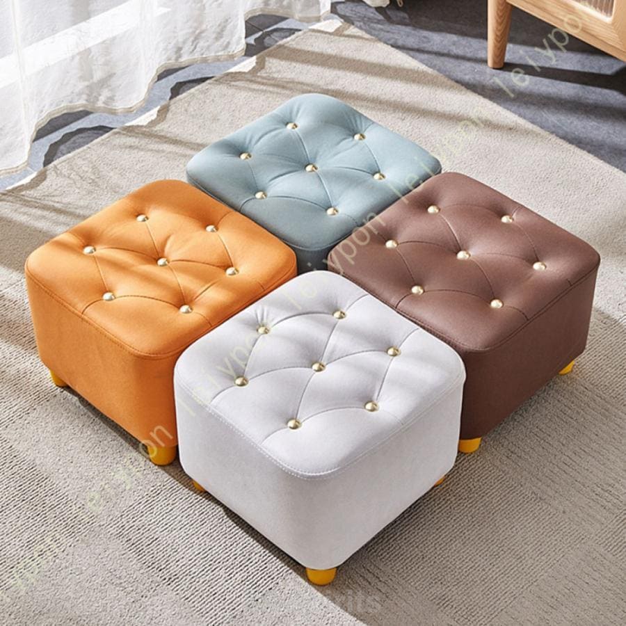 团购8件套スツール おしゃれ 北欧 木製 木脚 チェア チェアー 椅子 イス 背もたれなし 低い 低め 小さい 小さめ コンパクト ミニ ナチュラル フットスツール