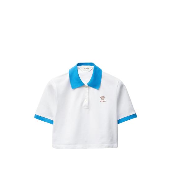 VERSACE Women Polo Shirts 1A17681 1024235 2W9H0 WHITE