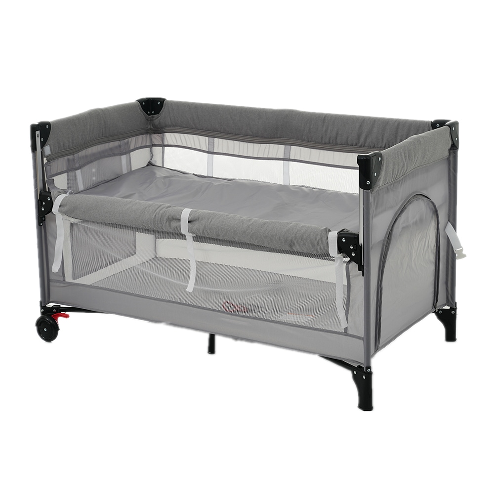 本商品は EN71 を取得られています!ベビーベッド ベビーサークル 折りたたみ 添い寝ベッド プレイヤード サイド高さ調整可能 お昼寝マット キャリーバッグ付 マットレス付 キャスター付き 多機能