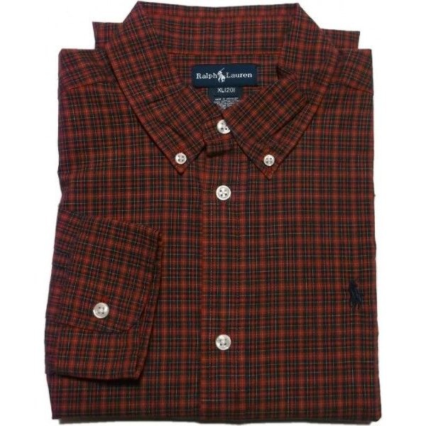 ボーイズサイズ 長袖 ボタンダウンシャツ レッド boys PR2-642 10,842円