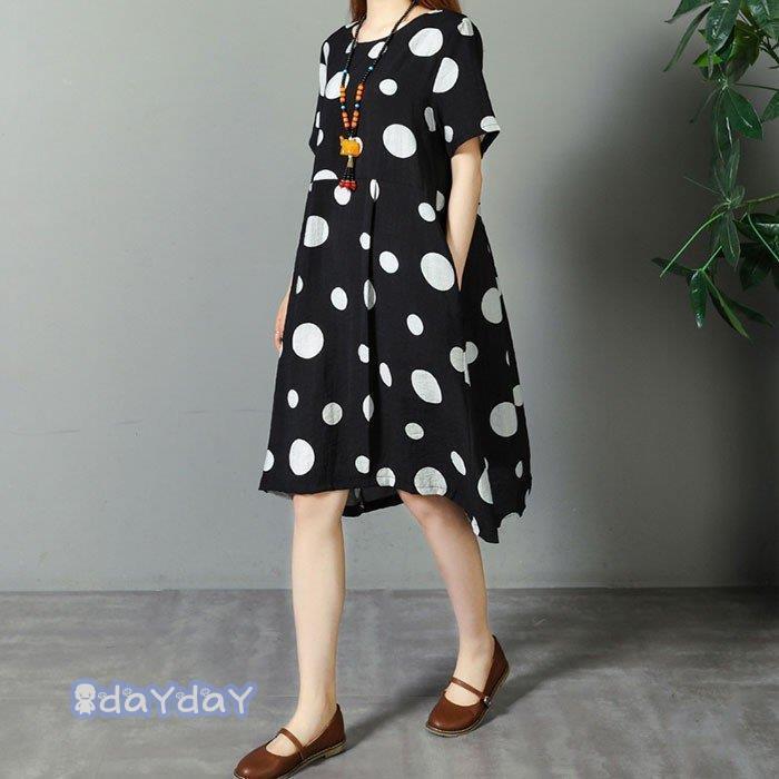 リゾート ワンピース リネン 森ガール レディース 大きいサイズ ワンピース 膝丈 2021春夏新作 ワンピース カジュアル 半袖