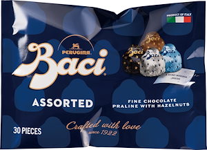 BACI(バッチ) 4種類 アソート 詰め合わせ BAG 30粒 (オリジナルダーク・ミルク・エキストラダーク・コーヒー) (個包装 イタリア産 ギフト) 袋