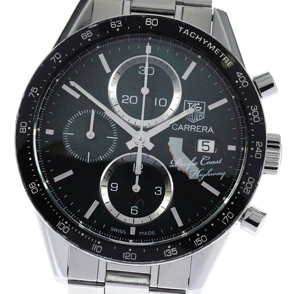 タグホイヤー TAG HEUER CV201N.BA0794 カレラ　パシフィックコーストハイウェイ 自動巻き メンズ 保証書付き_814041【中古】