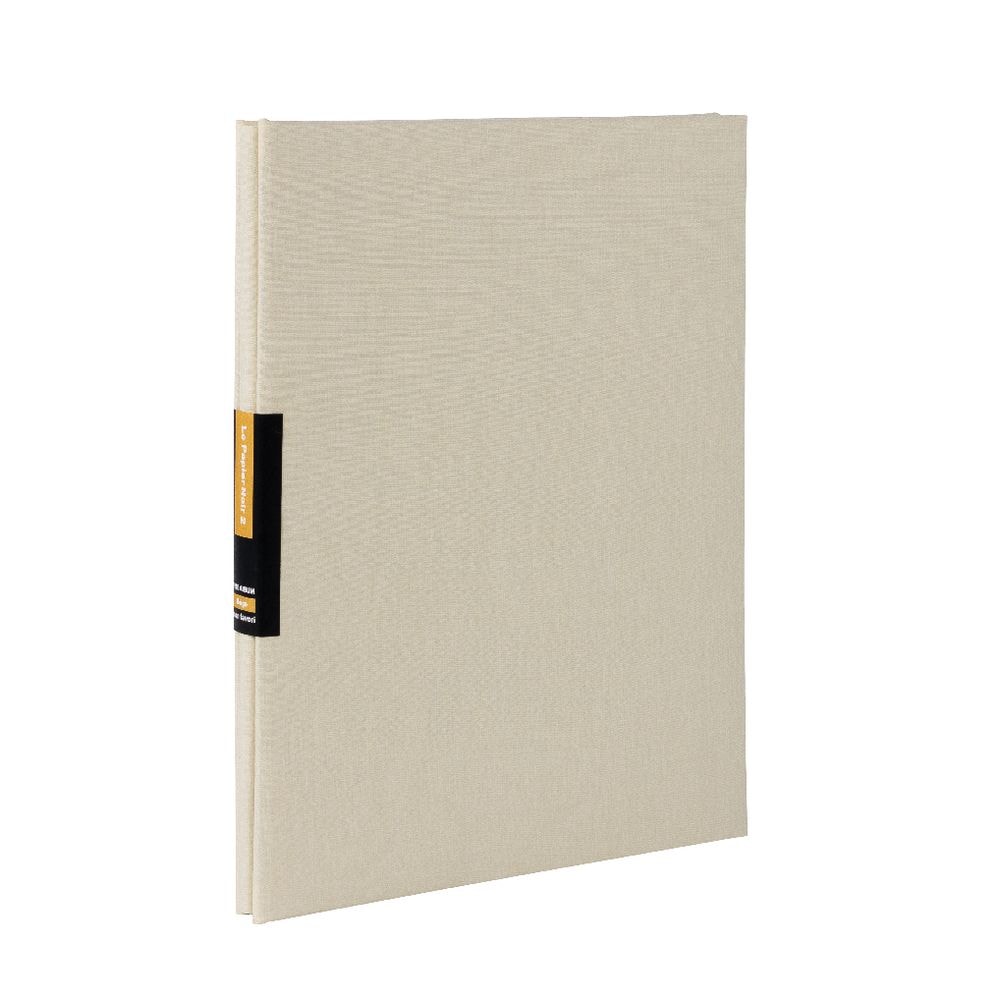 （まとめ買い）フエルアルバム A4 フリー台紙（黒） ル/パピエ/ノアール2 ベージュ A-A4D-171-V [x3]