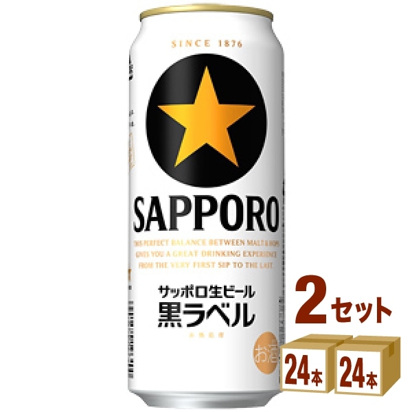 サッポロ 生ビール 黒ラベル 500ml 2ケース (48本) 【送料無料 一部地域は除く】
