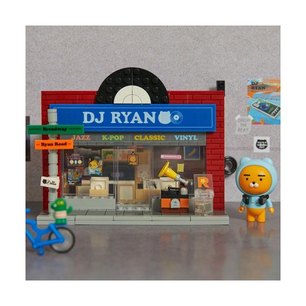 KAKAO FRIENDSブリックフィギュアレコードショップ_ライアン
