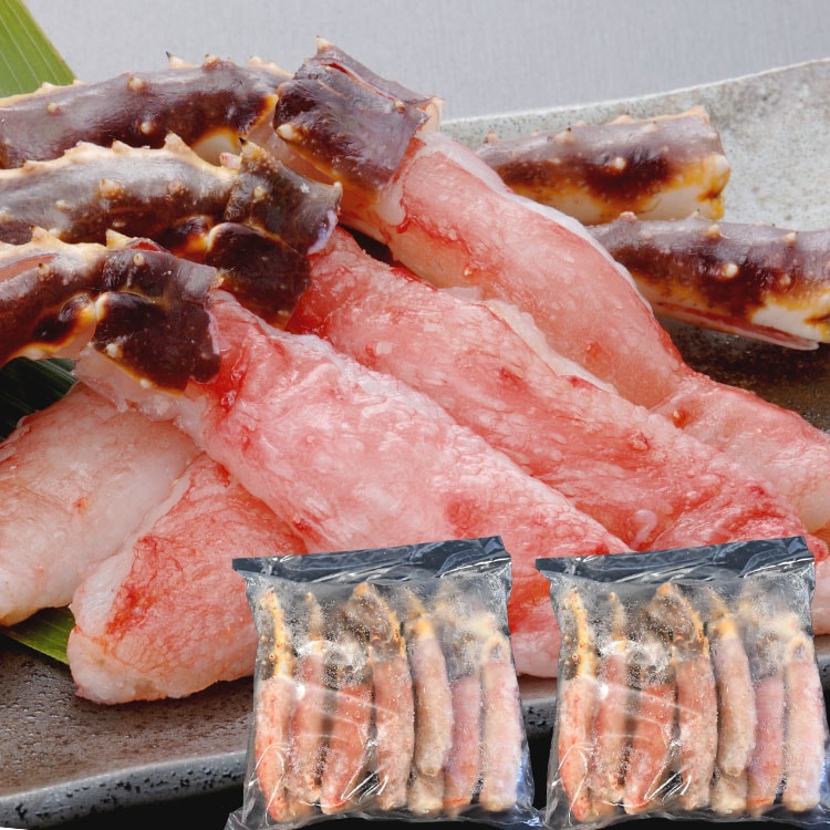 タラバガニ 生 剥き身 総重量 2k g 前後(1kg 10～15本前後×2袋) ポーション 棒肉 剥身 カット 脚 足 たらば タラバ カニ 蟹 カニ 鍋 カニシャブ かにしゃぶ