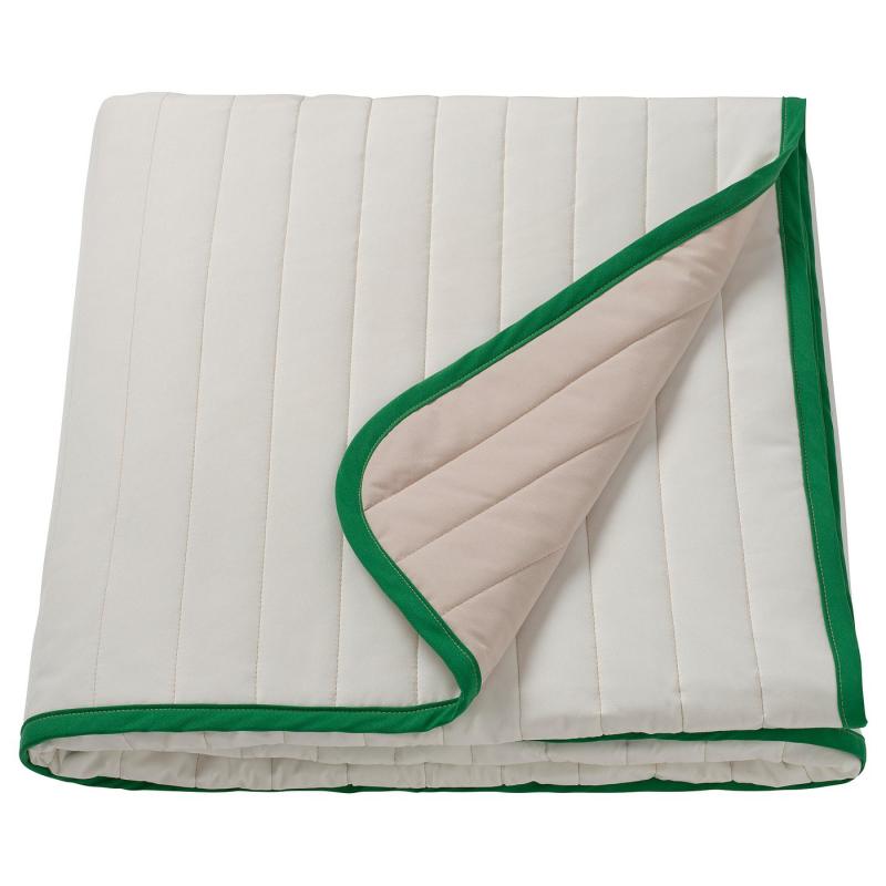 VETEJORDFLY ヴェーテヨルドフリー マルチカバー - ホワイト/ベージュ 160x250 cm