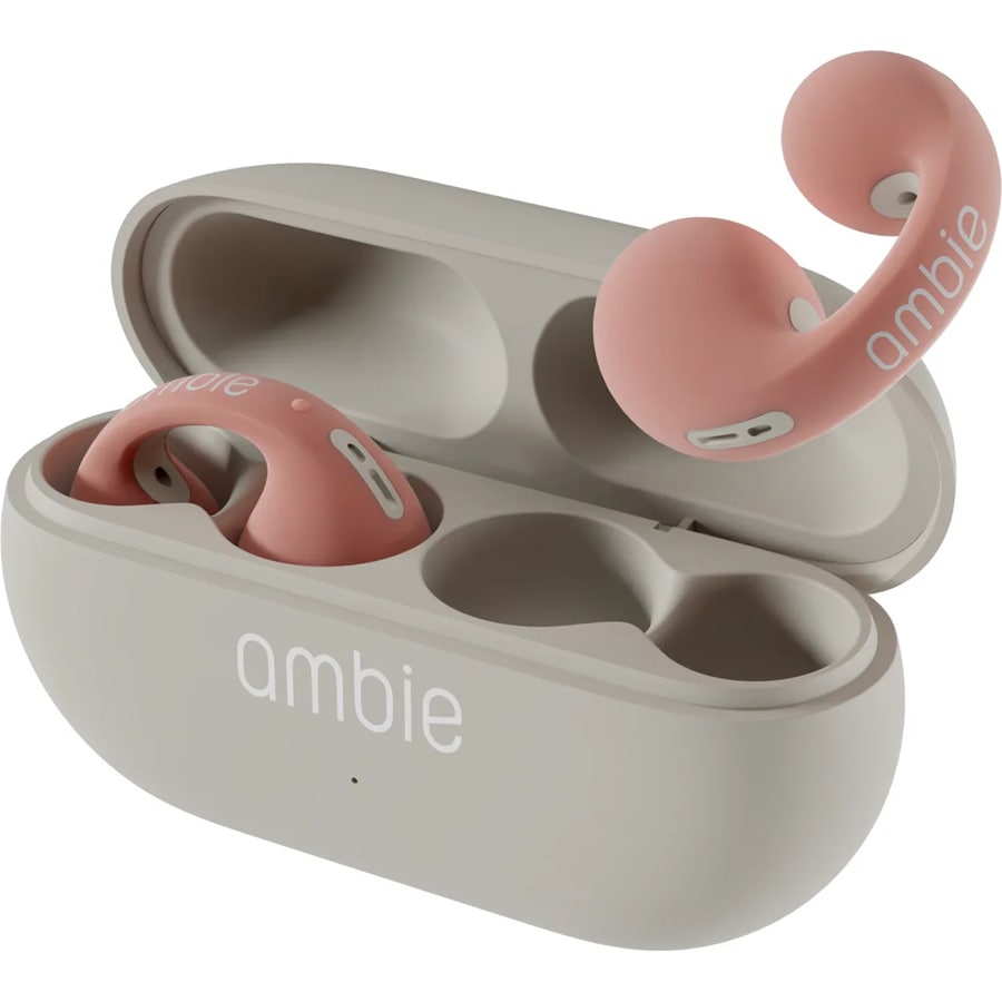 ambie AM-TW02FBC イヤーカフ型完全ワイヤレスイヤホン(Flamingo × Beige) AMTW02FBC