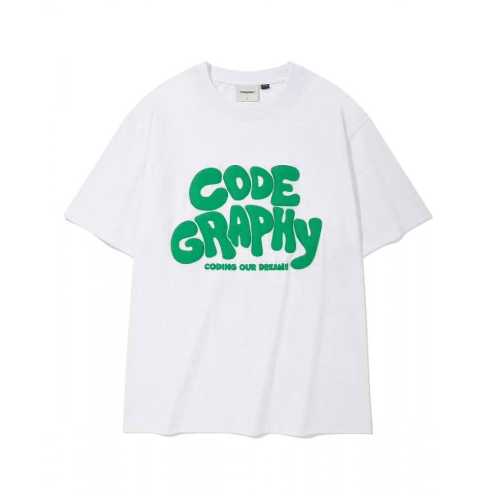 CODEGRAPHY JELLY ロゴ半袖Ｔシャツ_ホワイト