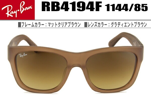 RB4194F 1144/85 サングラス マットクリアブラウン RB4194F-1144/85-rs169