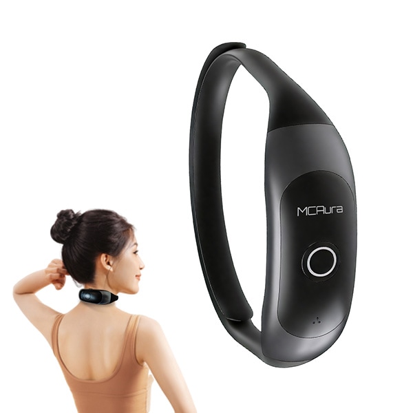 ネックウォーマー ネックケア 首 肩 リラクゼーション器 ネックリラックス EMS 温熱 15段階強度調節 6種類モード 超軽量85g 静音 コードレス USB充電式 アプリ対応