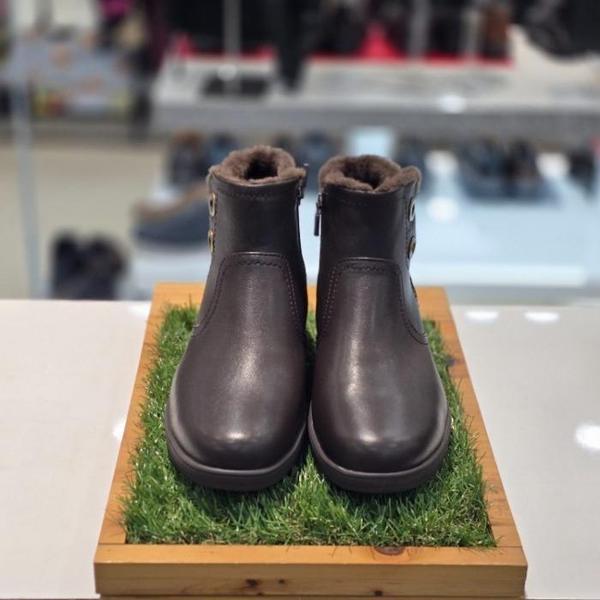 セーブゾーン04 女性コンフォートカジュアルミンクファーノンスリップ防寒アンクルブーツA ブラウン FR607 (S44155195)