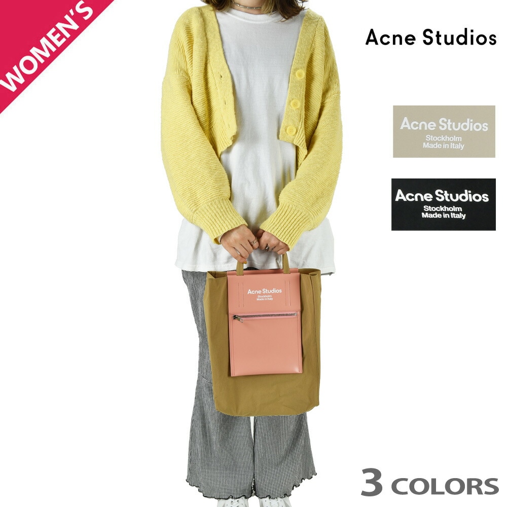 アクネストゥディオズ トートバッグ レディース ショルダーバッグ ハンドバッグ 2WAYバッグ ピンク ブラック グレー Acne Studios Baker Out[c10069]